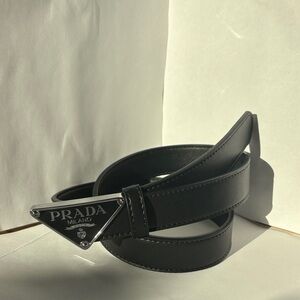 Prada Black Leather Belt Bag for Men